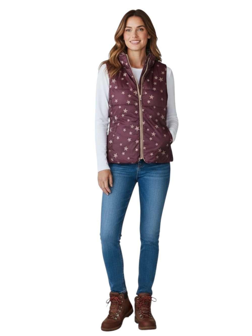 KENSIE Jeans Reversible Puffer Vest Size Medium -- PERFECT FOR FALL!!! - Picture 7 of 10
